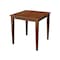International Concepts Square Solid Wood Top Table, Espresso, 30 W, 30 L, 30 in H, Wood, Espresso K581-3030-30S - alternate 1